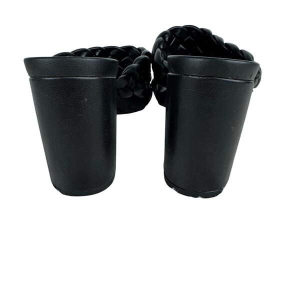 MIA‎ MAINE BRAIDED VEGAN LEATHER HEELED SANDALS IN BLACK NWOB WOMEN'S SIZE 8.5 - Picture 8 of 15